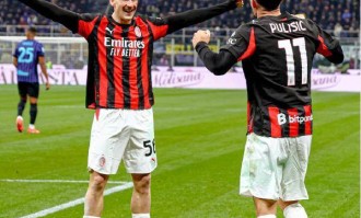 恰尔汗奥卢失点，普利西奇一剑封喉，国米0-1AC米兰痛失意甲榜首