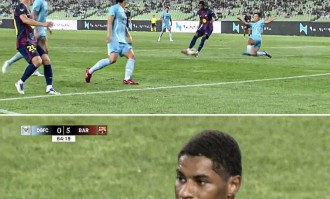 拉什福德在巴萨破门！尚未注册西甲，曼联期待其爆发