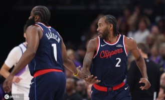 哈登15+11伦纳德10分 快船大比分不敌爵士