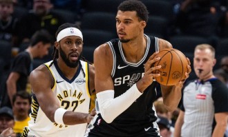 季前赛-文班27+11马瑟林31分 马刺轻取步行者