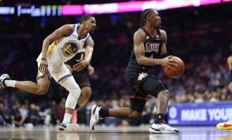 埃奇库姆补篮绝杀马克西35分 76人胜勇士