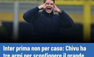 国米排名意甲积分榜第一并非偶然，齐沃手握三大武器击败强敌