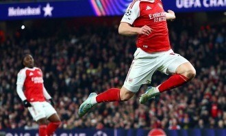 阿森纳主场险胜阿拉木图凯拉特3-2，哈弗茨荣膺全场最高评分