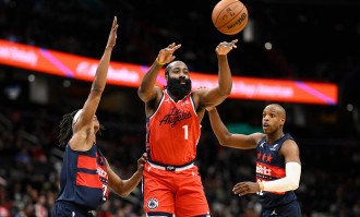 哈登36+7+9萨尔28分 快船击败奇才6连胜