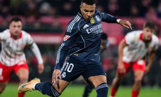 西甲｜姆巴佩打入点球 皇马客平赫罗纳