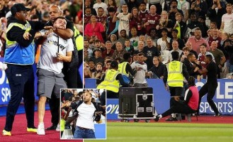 邮报：西汉姆球迷惨败切尔西时冲场宣泄不满，许多球迷提前离场