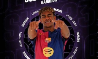 违约金10亿欧&amp;身价1.8亿！官方：17岁亚马尔当选西甲赛季最佳U23