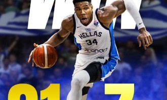 希腊收获欧洲杯开门红 字母哥20中14轻松砍31+7