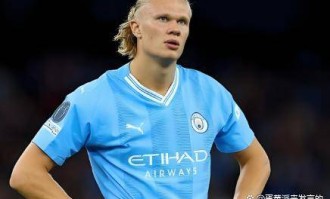 连续12场获进球！哈兰德接刘易斯横传后抢点捅射得分，曼城以1-0战胜黄潜