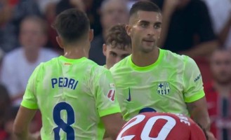 3-0！西甲太刺激，半场两人染红，巴萨开门红，最佳球员亚马尔！