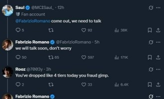 多纳鲁马交易有变？被曼城球迷喷是骗子，罗马诺回应：爱信不信