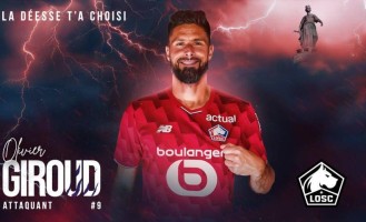 官方：吉鲁加盟法甲里尔披9号 乔纳森-戴维接近签尤文