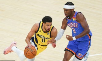 G6半场：步行者统治攻防全民皆兵 雷霆三分11中1