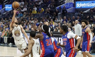 库里23分&amp;伤退坎宁安29+11 勇士不敌活塞