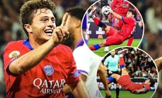 C罗都得夸！葡萄牙20岁新星一夜两倒钩，不够劲？再加个20米远射