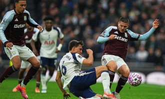 热刺1-2遭维拉逆转 罗杰斯、布恩迪亚建功