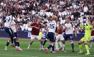 热刺3-0西汉姆联 排名升至第二