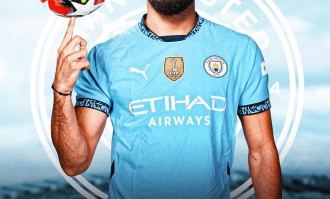 官方：曼城签里昂21岁边锋切尔基，转会费总价4200万欧