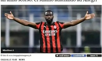 意甲：米兰球员托莫里接受采访时表示，我会努力适应阿莱格里的战术，去竞争主力位置