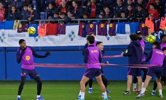 （外代二线）足球——西甲联赛：巴塞罗那队公开训练