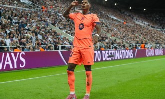 欧冠-拉什福德世界波+梅开二度 巴萨2-1客胜纽卡斯尔