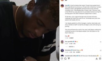 科曼发文告别拜仁：十年时光悄然流逝，拜仁永远是我生命一部分