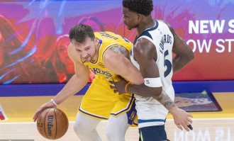 东契奇49+11+8爱德华兹31+5 湖人轻取森林狼迎首胜