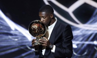 梅西率先祝贺登贝莱获金球奖，C罗等人缺席送祝福