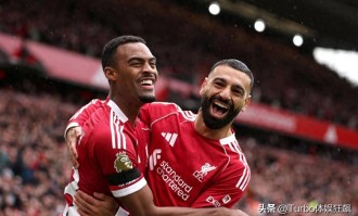 9500万锋霸7场4球！ 利物浦德比战险胜埃弗顿，豪取6连胜领跑英超